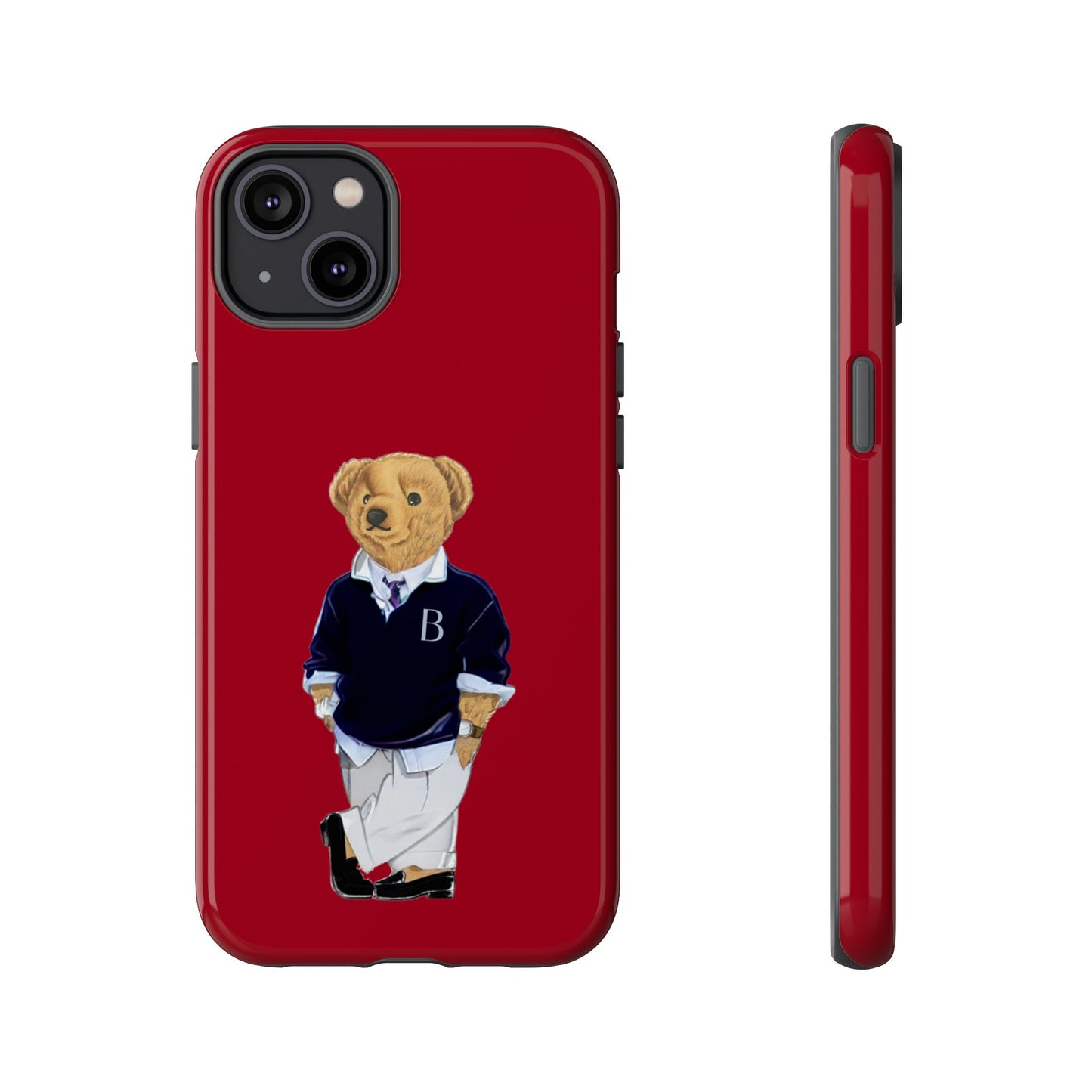 Red Bear Though Phone Case