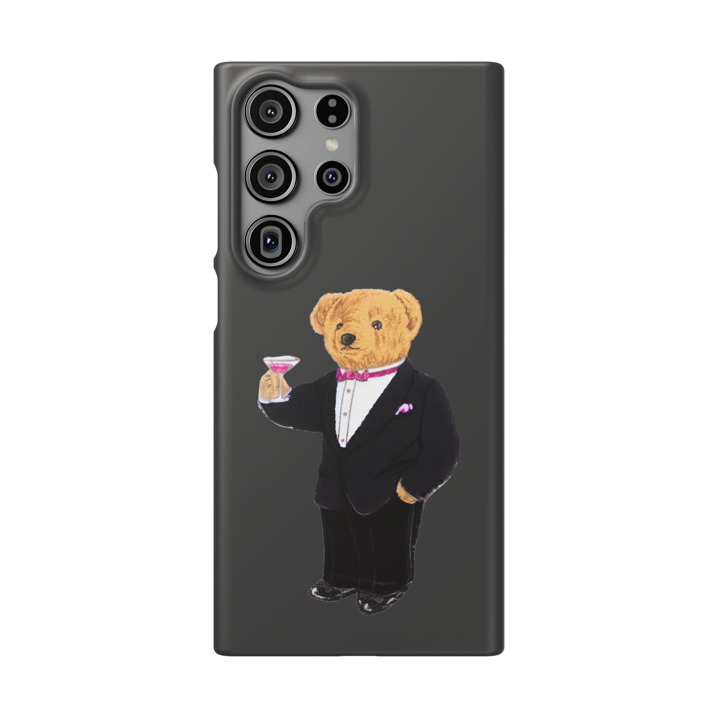 Light Black Bear Snap Case – Bold & Stylish