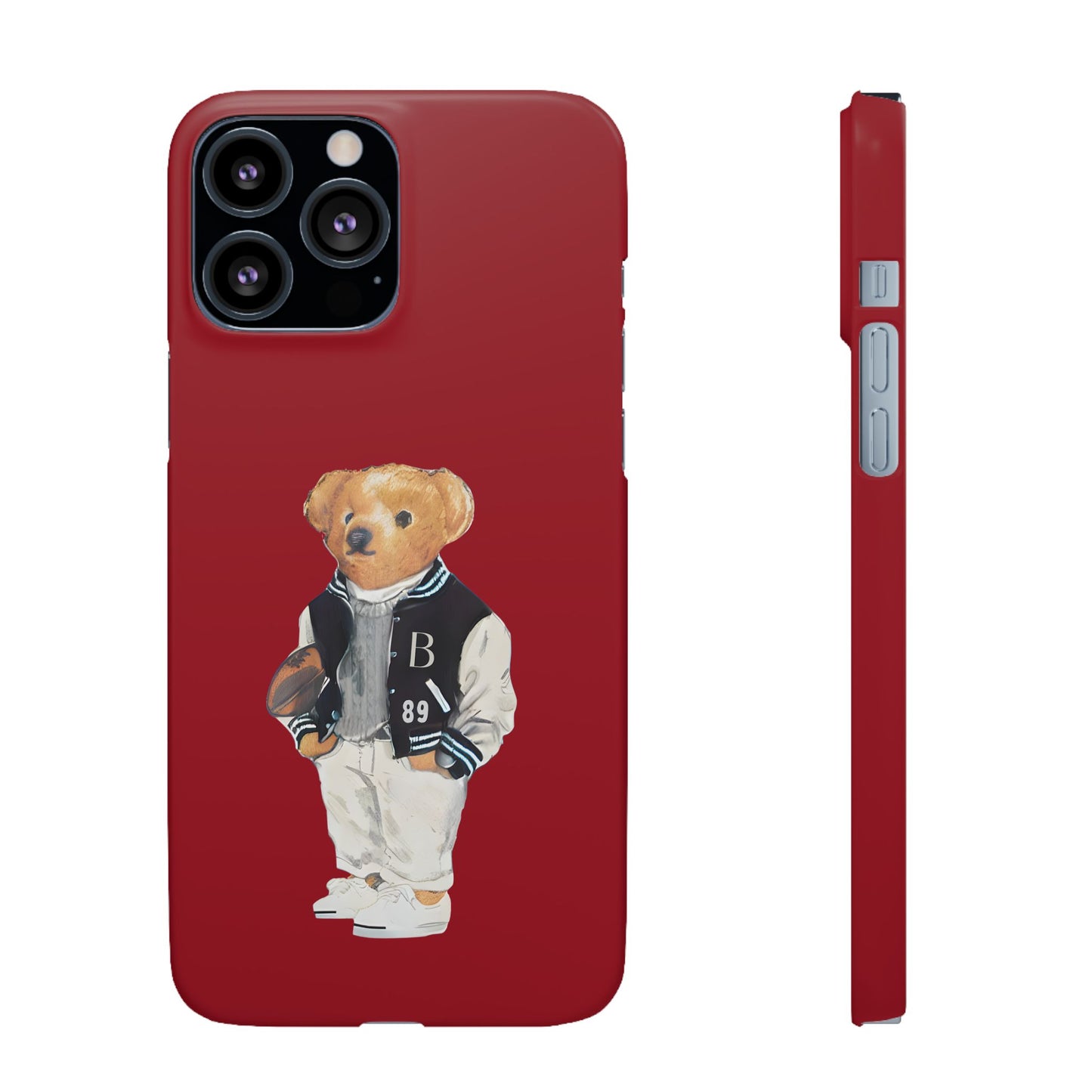 Red Bear Snap Case – Bold & Stylish