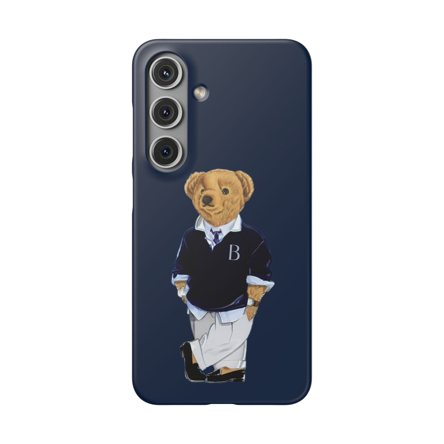 Dark Blue Bear Snap Case – Bold & Stylish