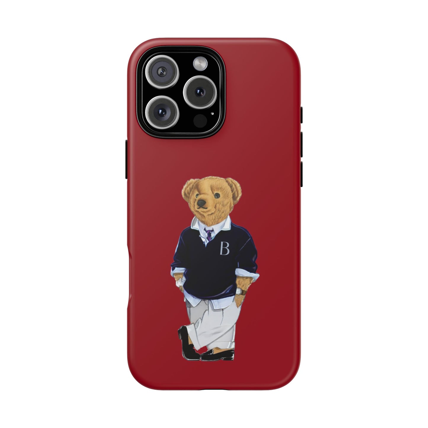 Red Bear Though Phone Case