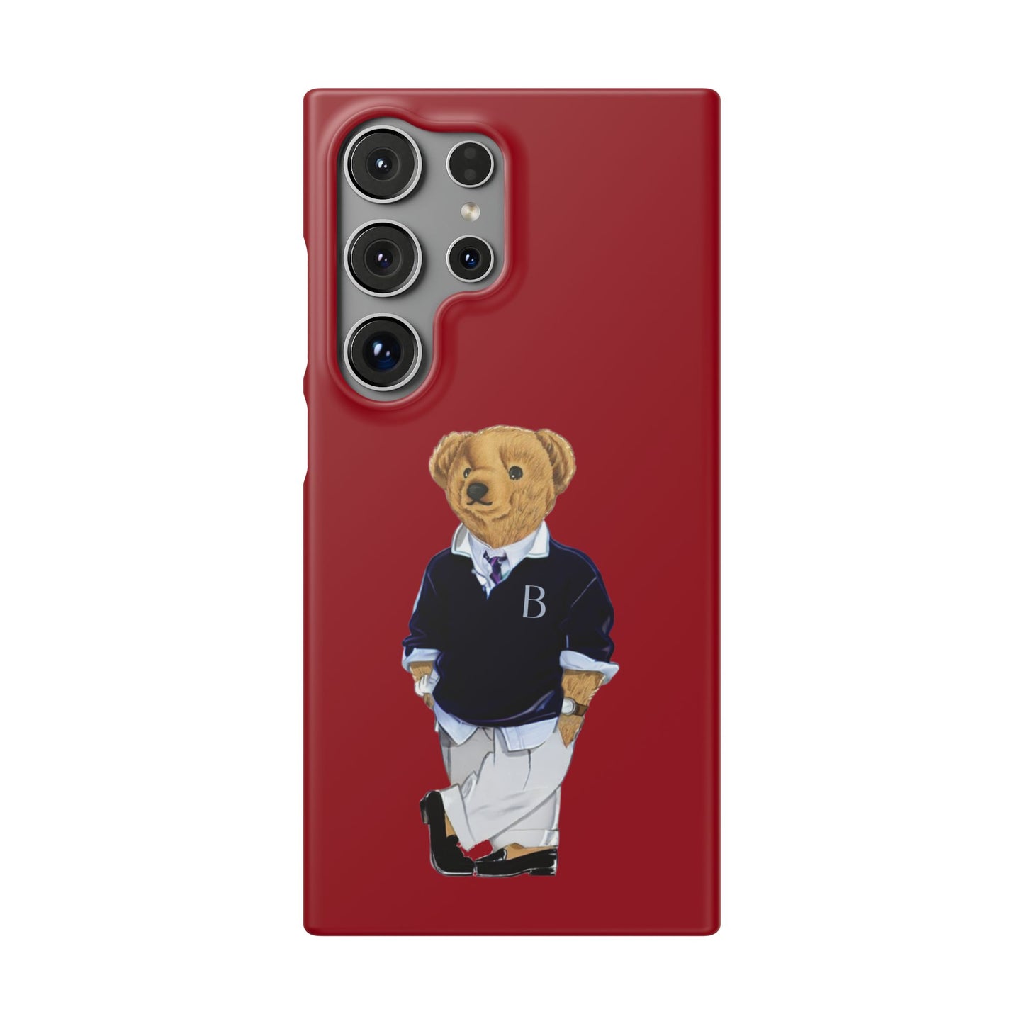 Red Bear Snap Case – Bold & Stylish