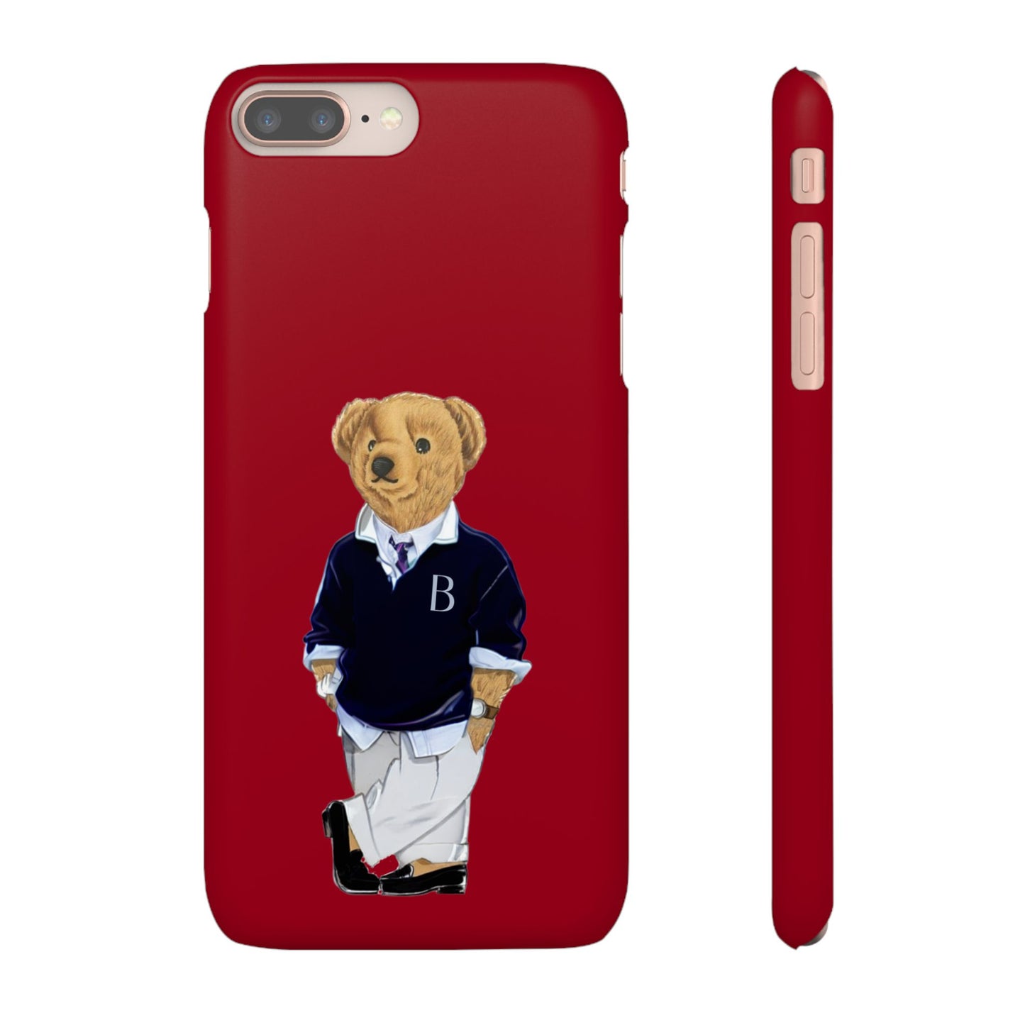 Red Bear Snap Case – Bold & Stylish