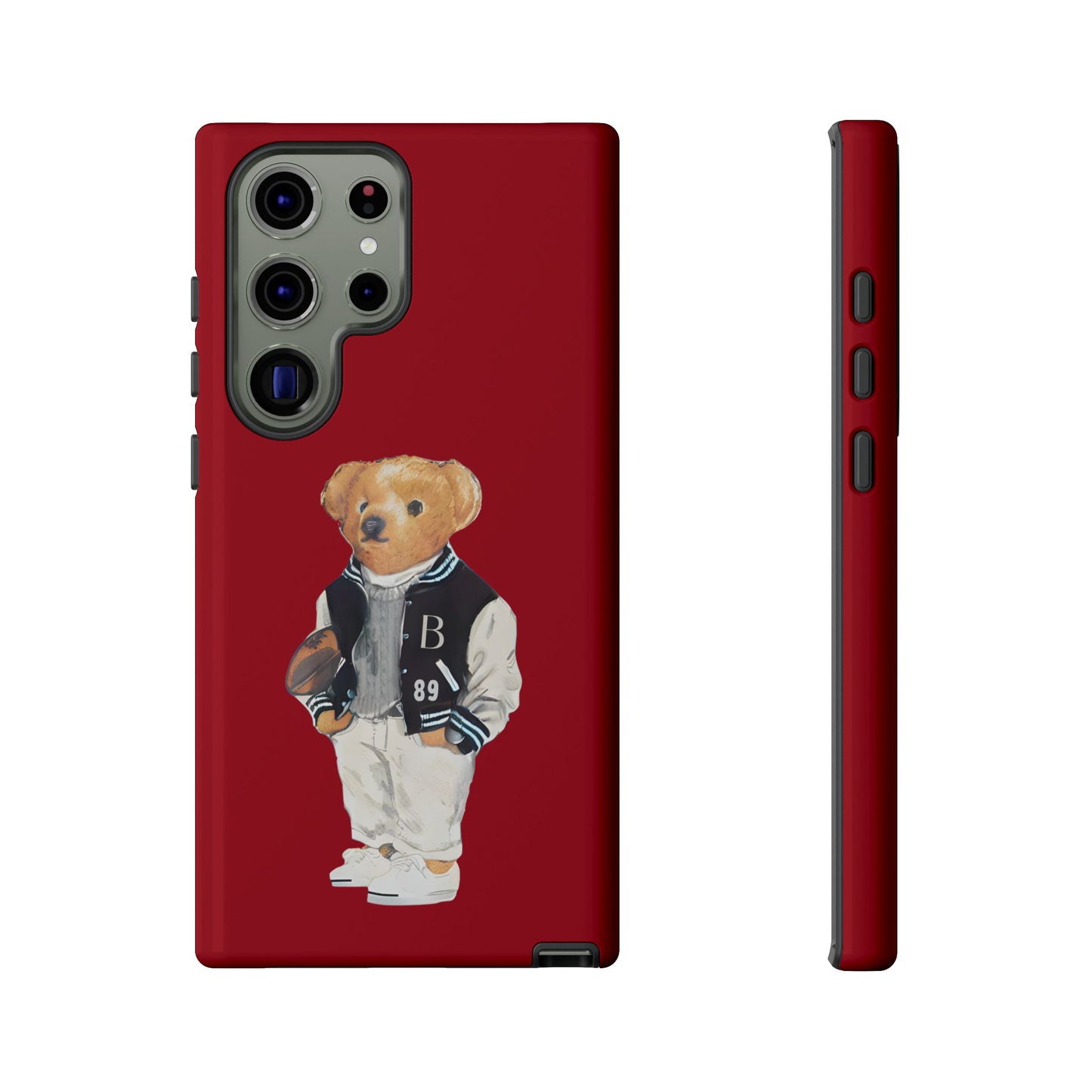 Red Tough Bear Phone Case