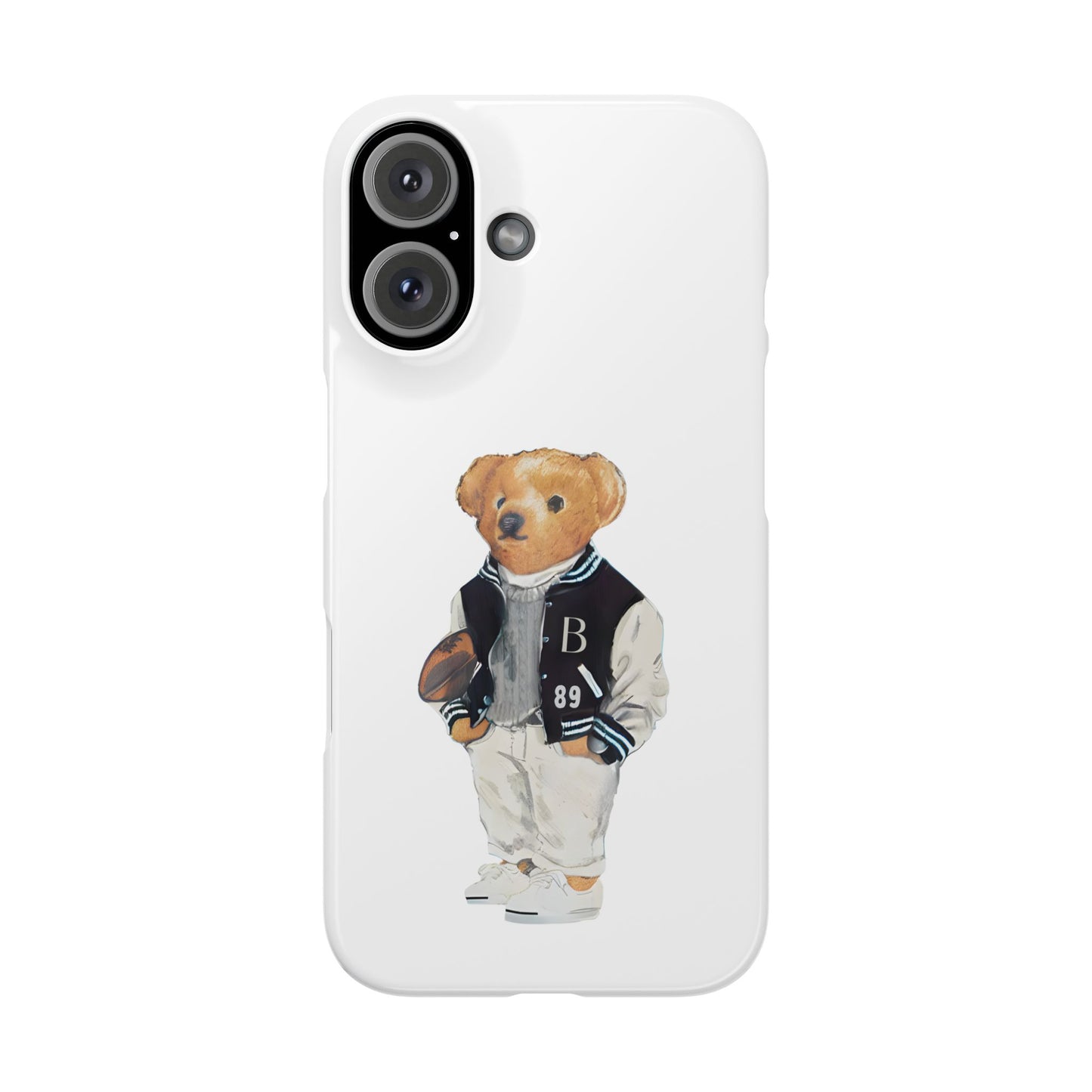 White Bear Snap Case – Bold & Stylish