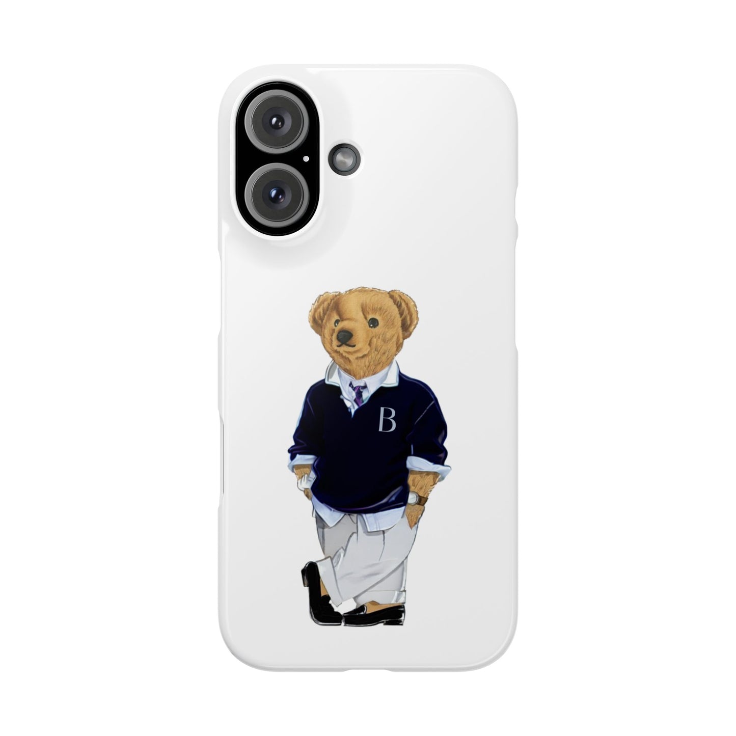 White Bear Snap Case – Bold & Stylish