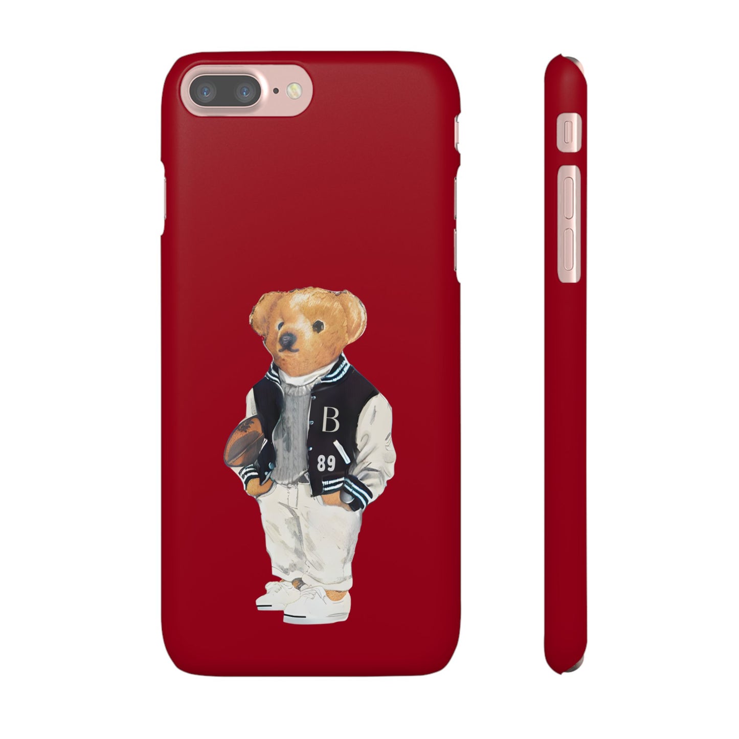 Red Bear Snap Case – Bold & Stylish