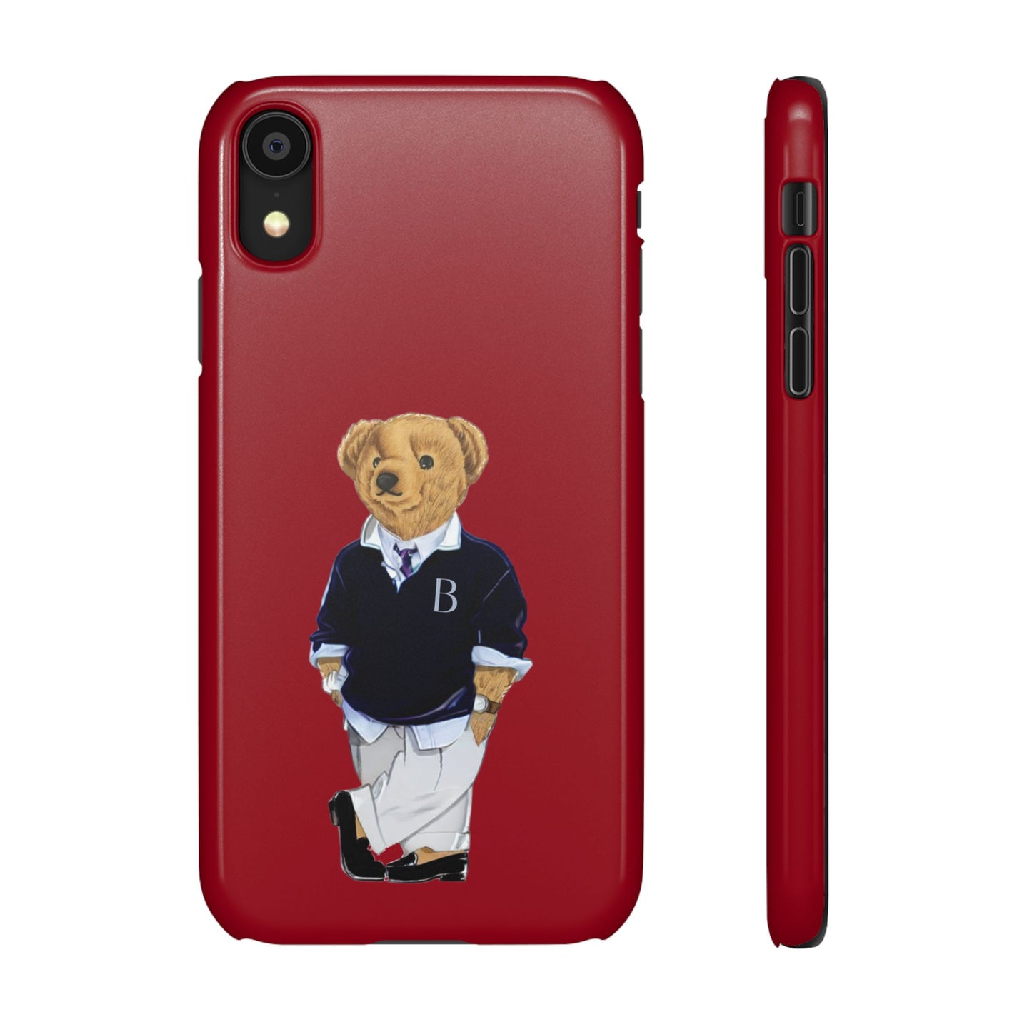 Red Bear Snap Case – Bold & Stylish