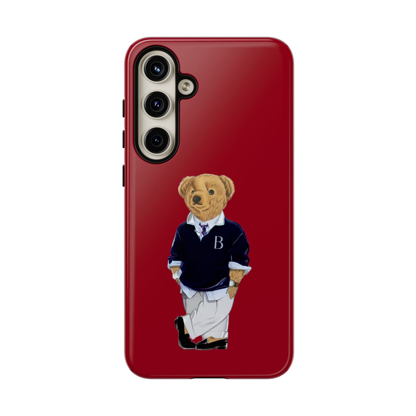 Red Bear Though Phone Case