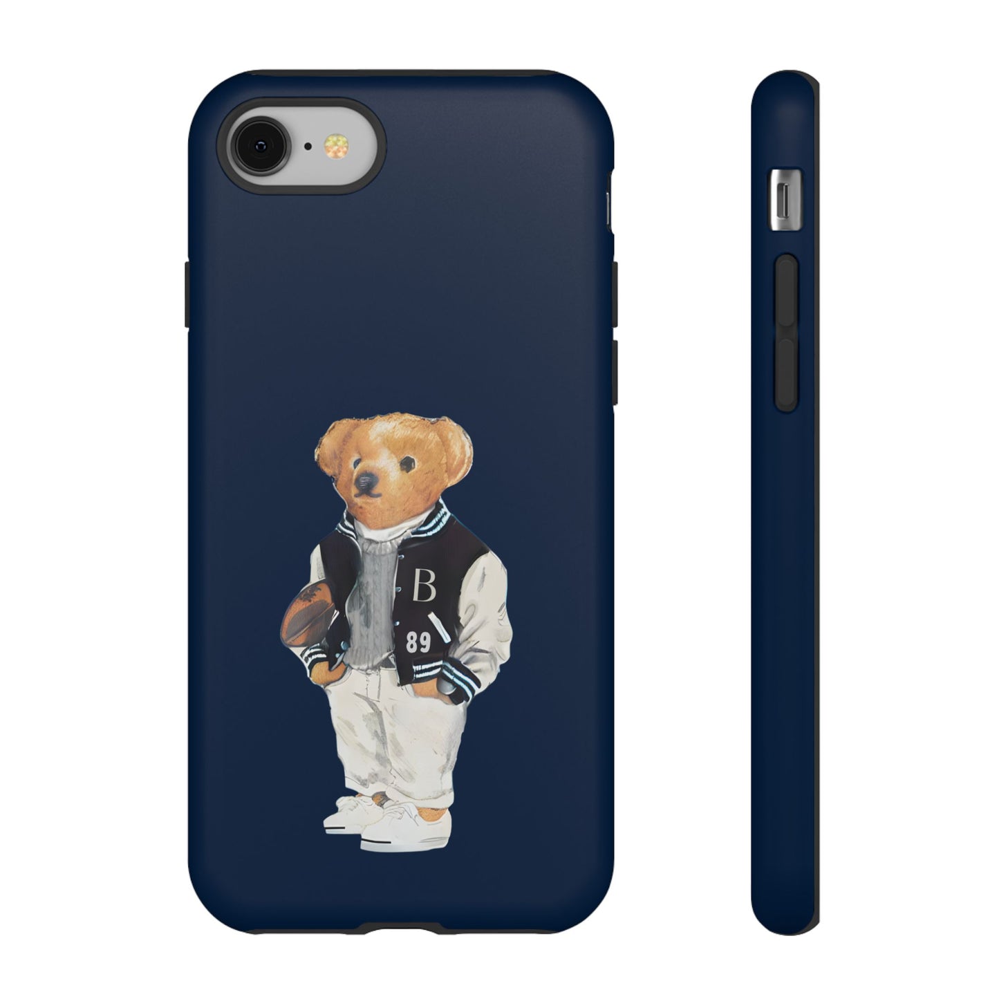 Dark Blue Tough Bear Phone Case