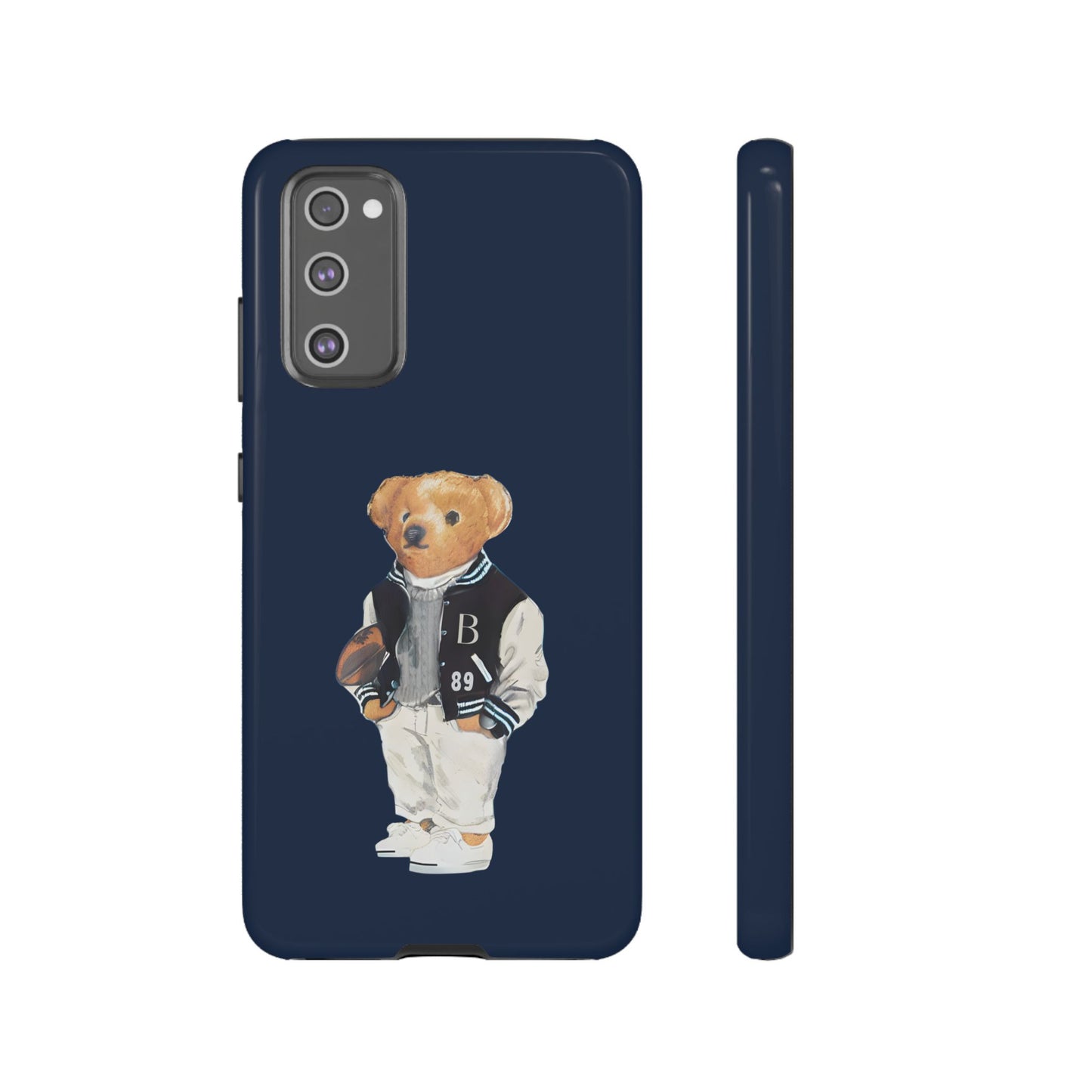 Dark Blue Tough Bear Phone Case