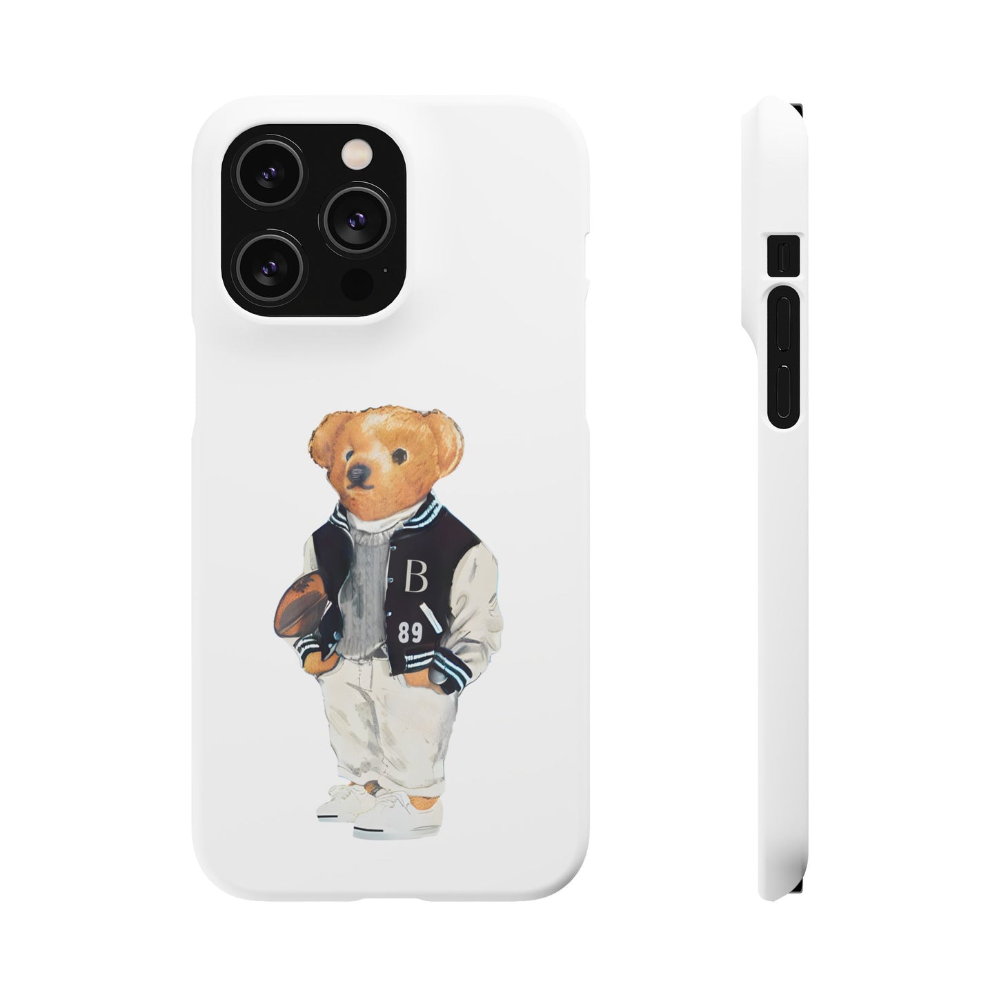 White Bear Snap Case – Bold & Stylish