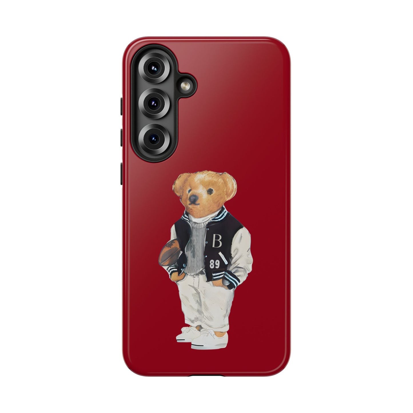 Red Tough Bear Phone Case