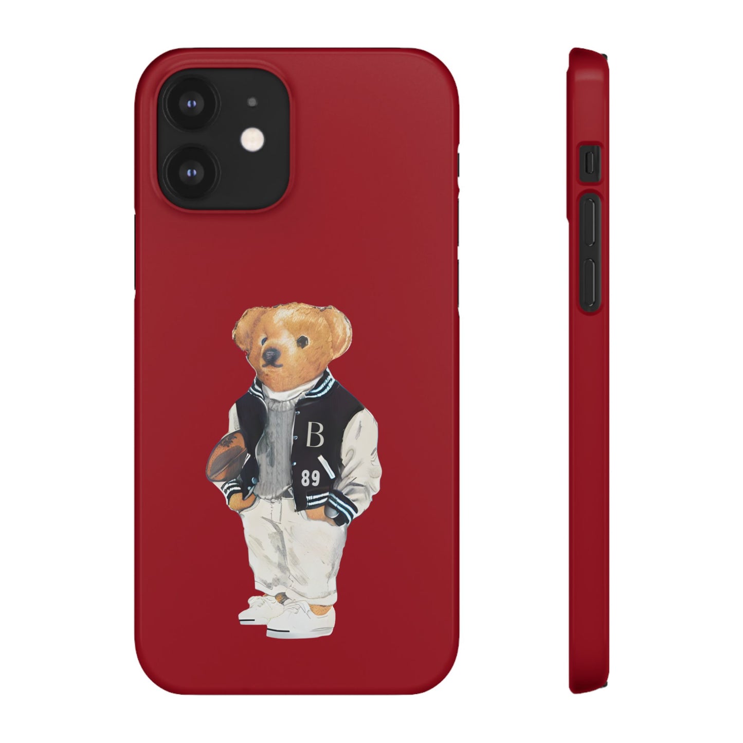 Red Bear Snap Case – Bold & Stylish