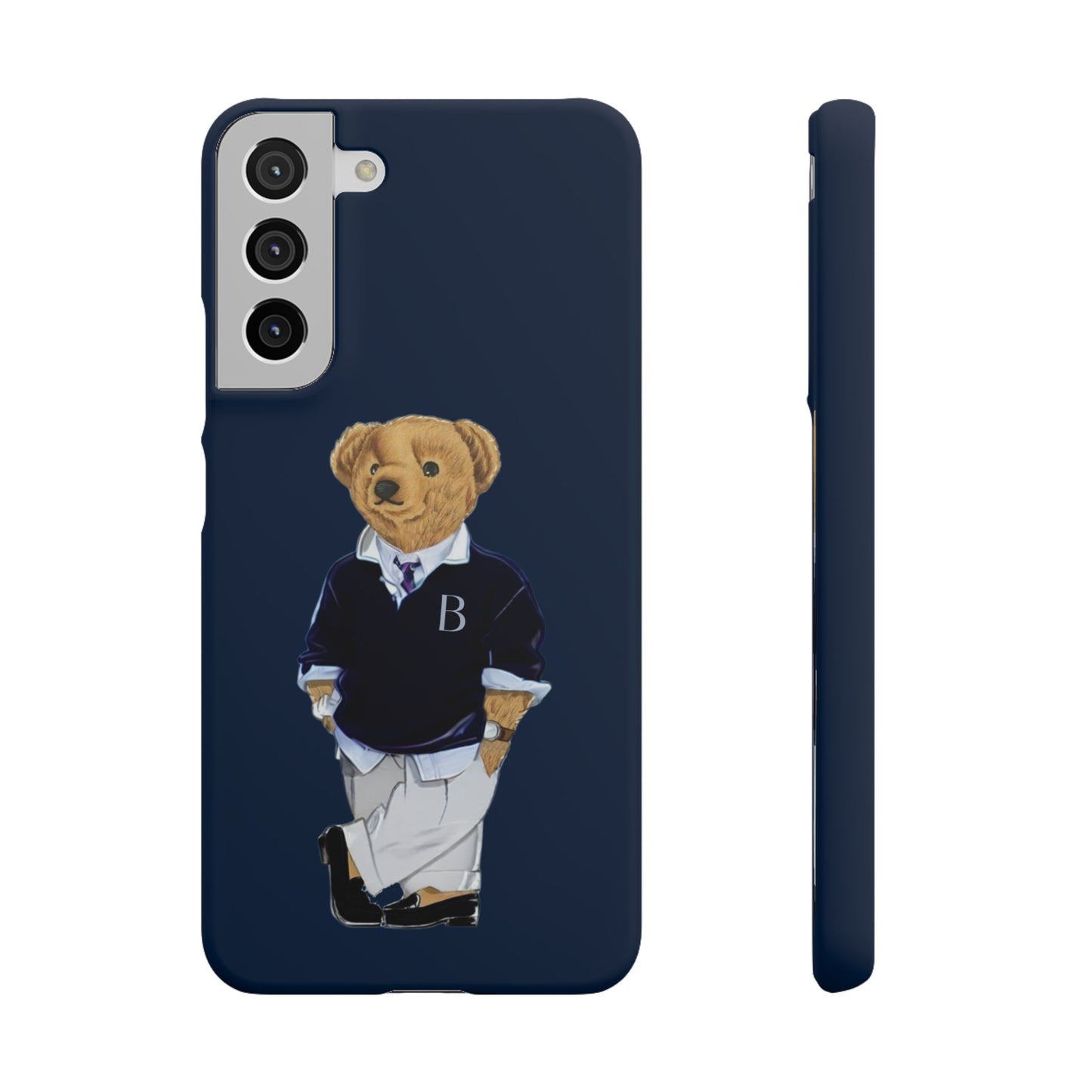 Dark Blue Bear Snap Case – Bold & Stylish