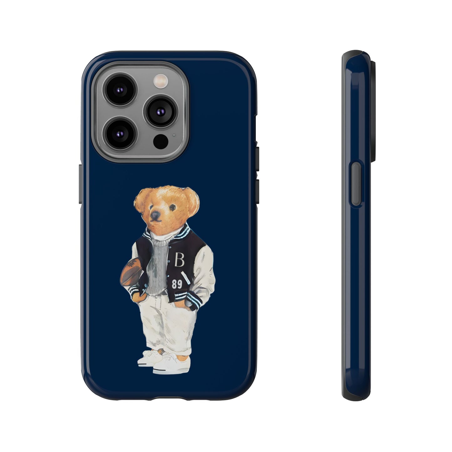 Dark Blue Tough Bear Phone Case