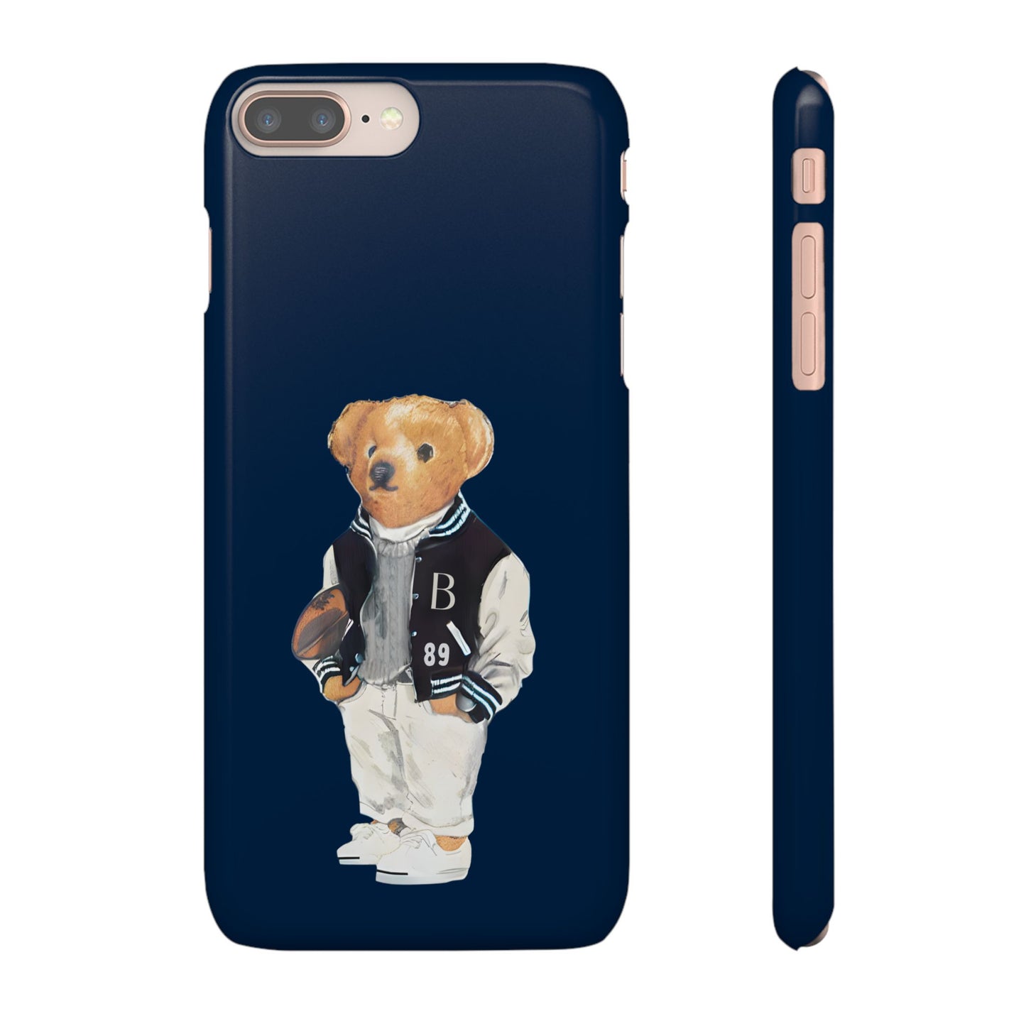 Dark Blue Bear Snap Case – Bold & Stylish