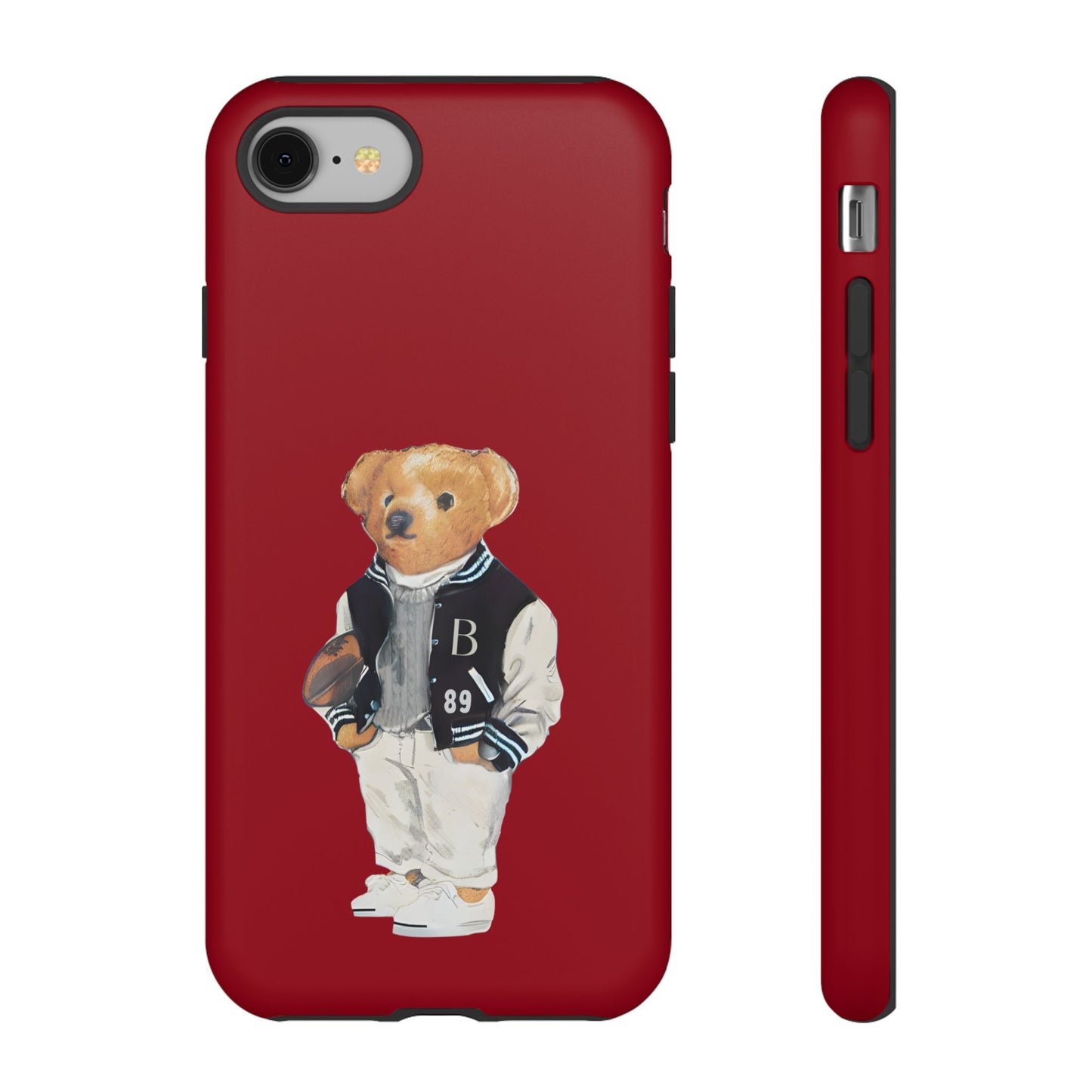 Red Tough Bear Phone Case