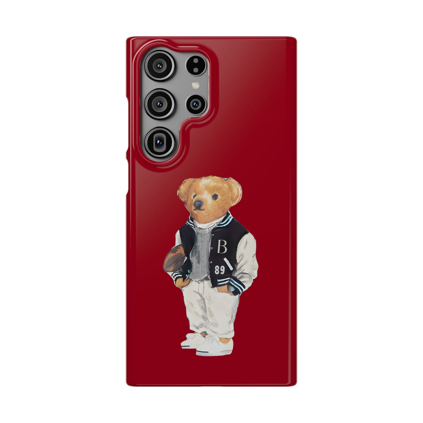 Red Bear Snap Case – Bold & Stylish