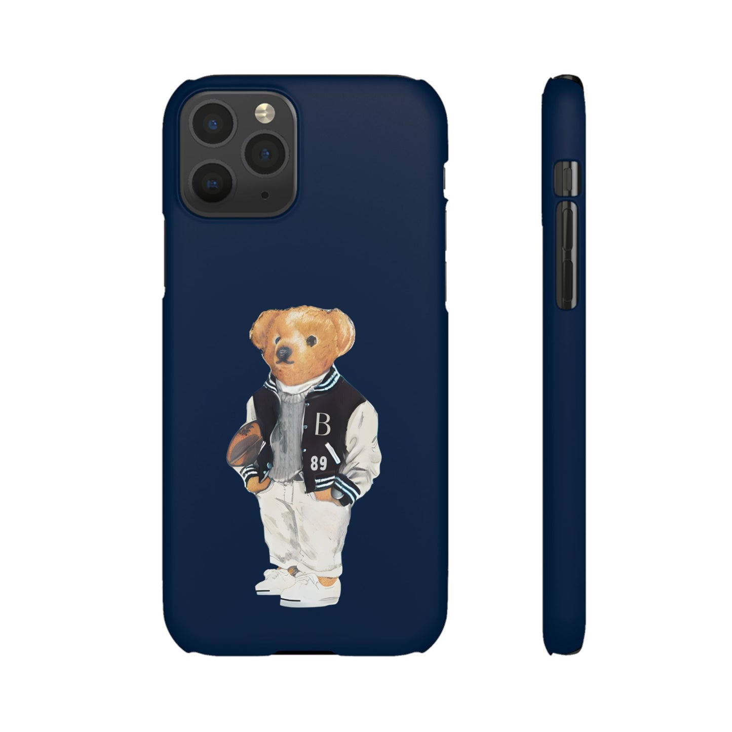 Dark Blue Bear Snap Case – Bold & Stylish