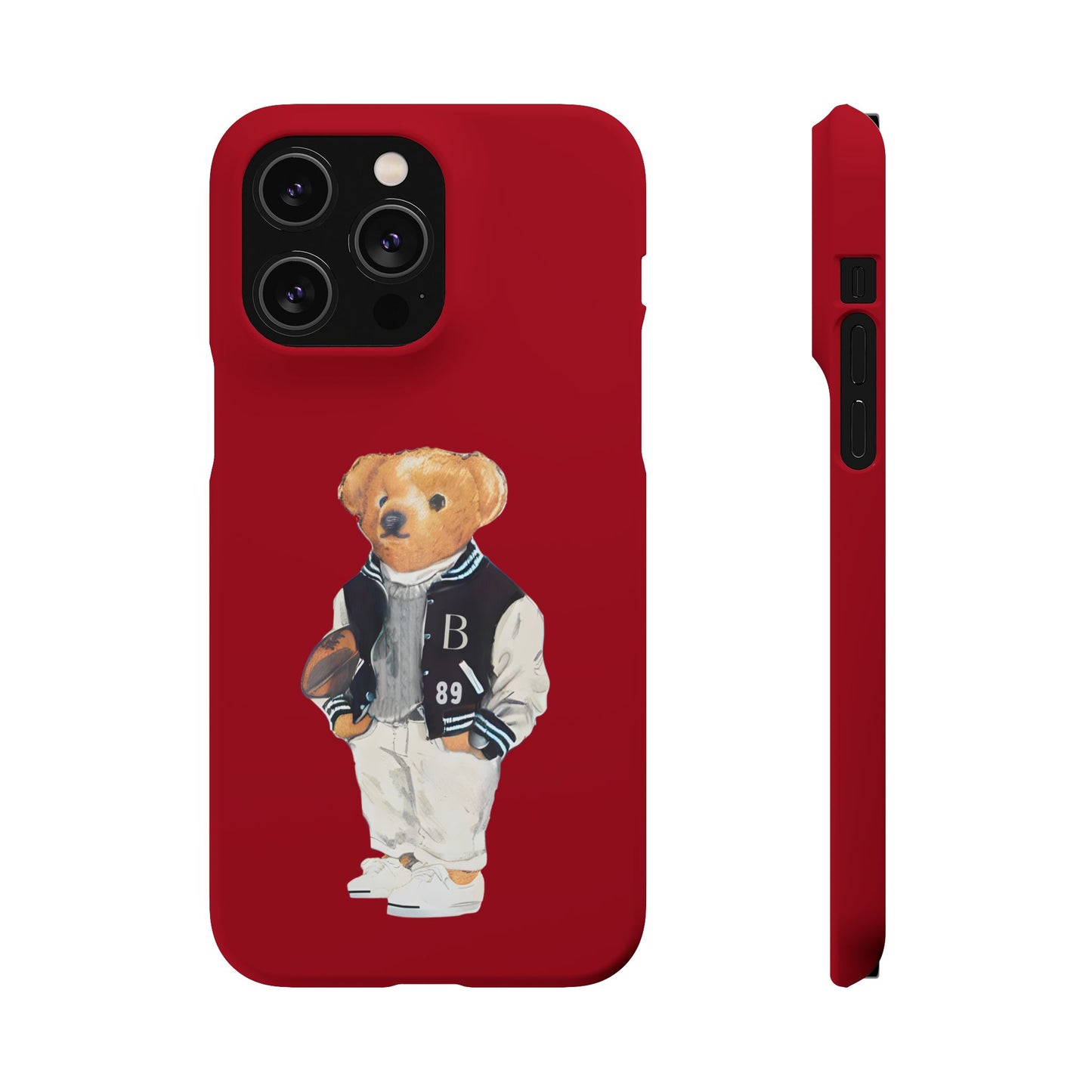 Red Bear Snap Case – Bold & Stylish