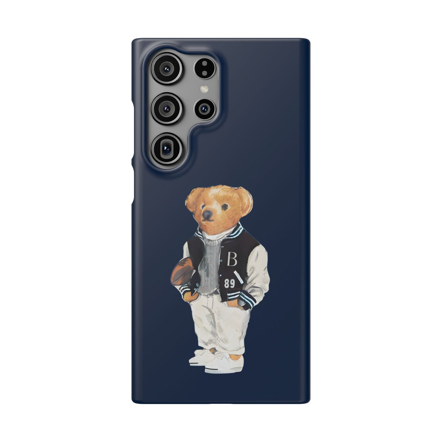 Dark Blue Bear Snap Case – Bold & Stylish