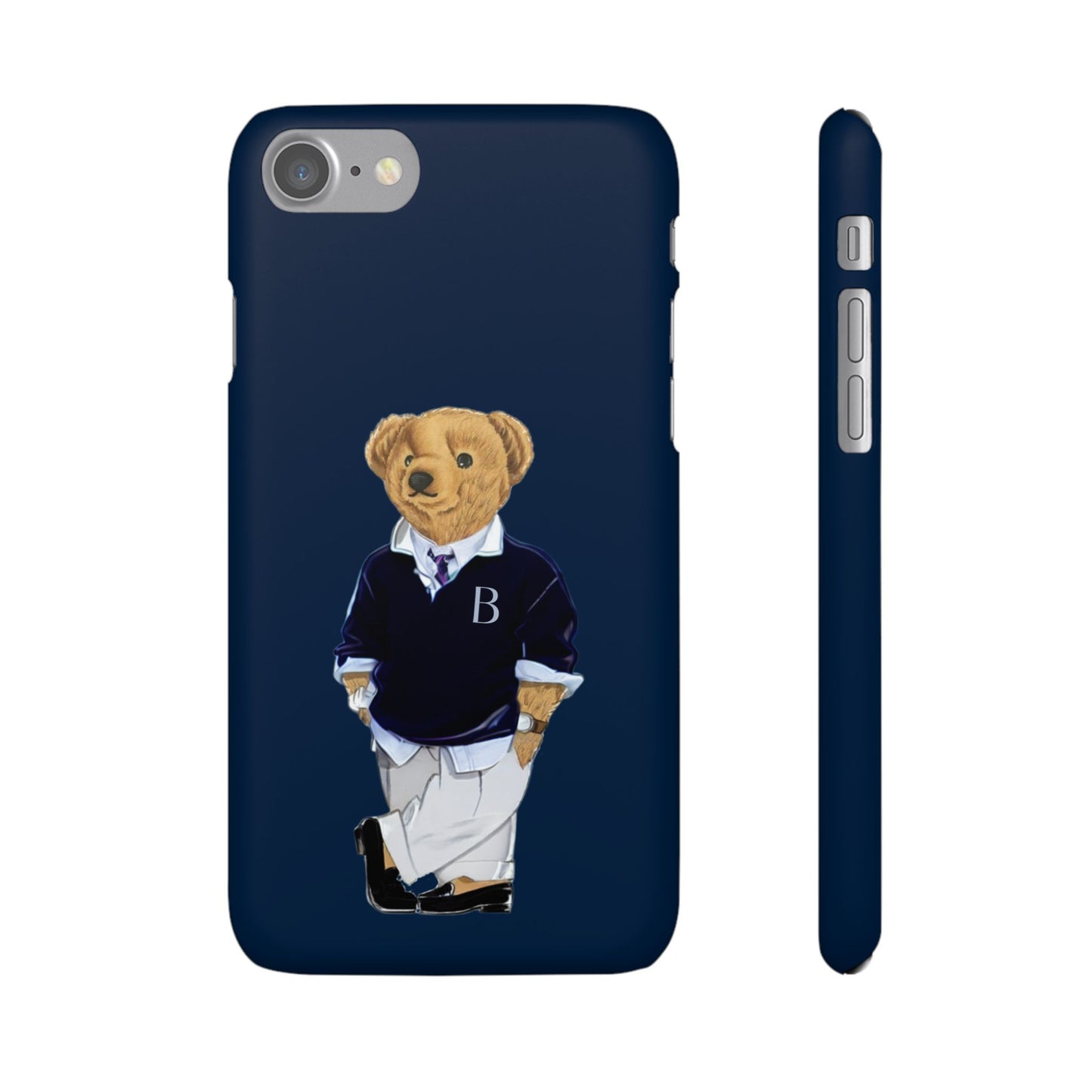 Dark Blue Bear Snap Case – Bold & Stylish