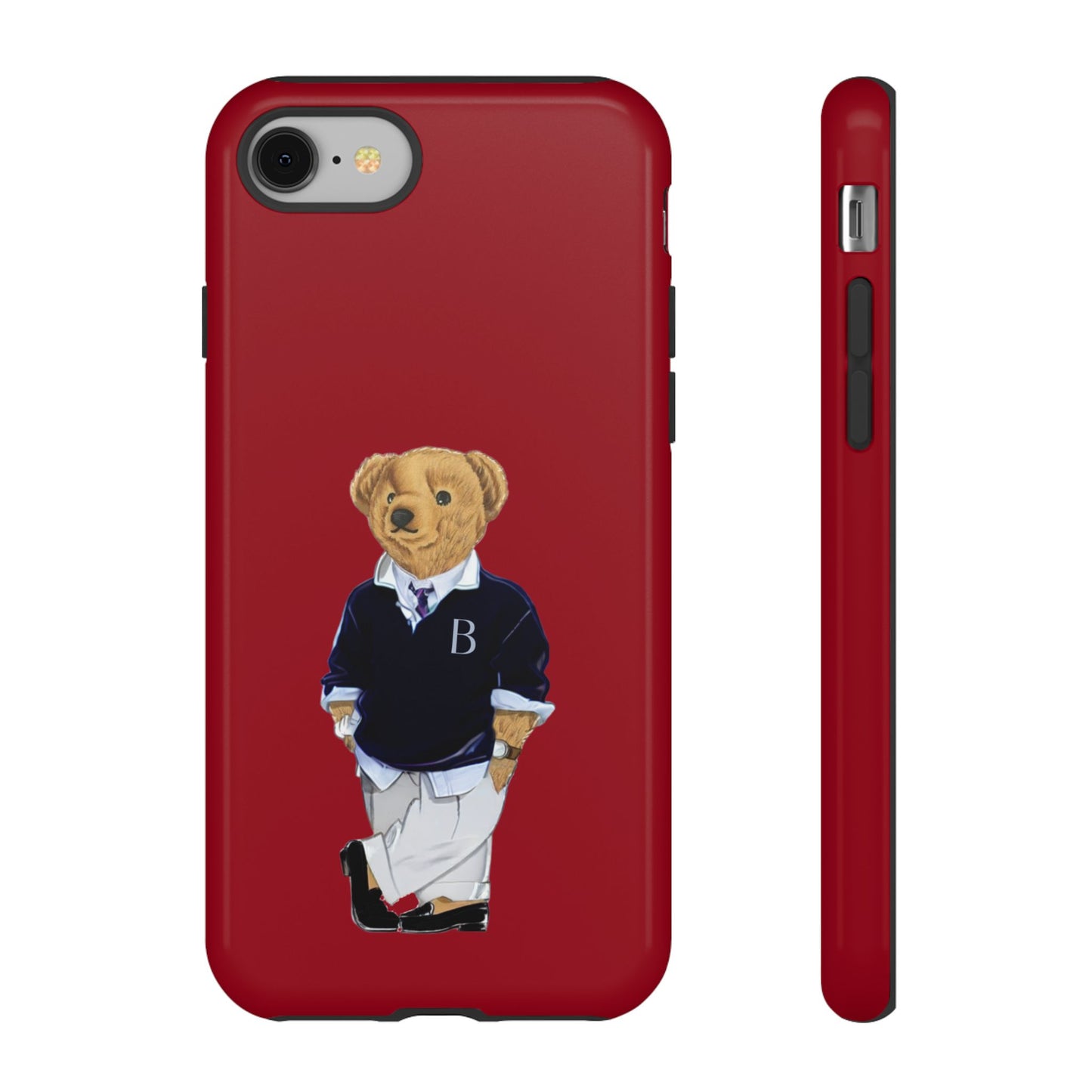 Red Bear Though Phone Case