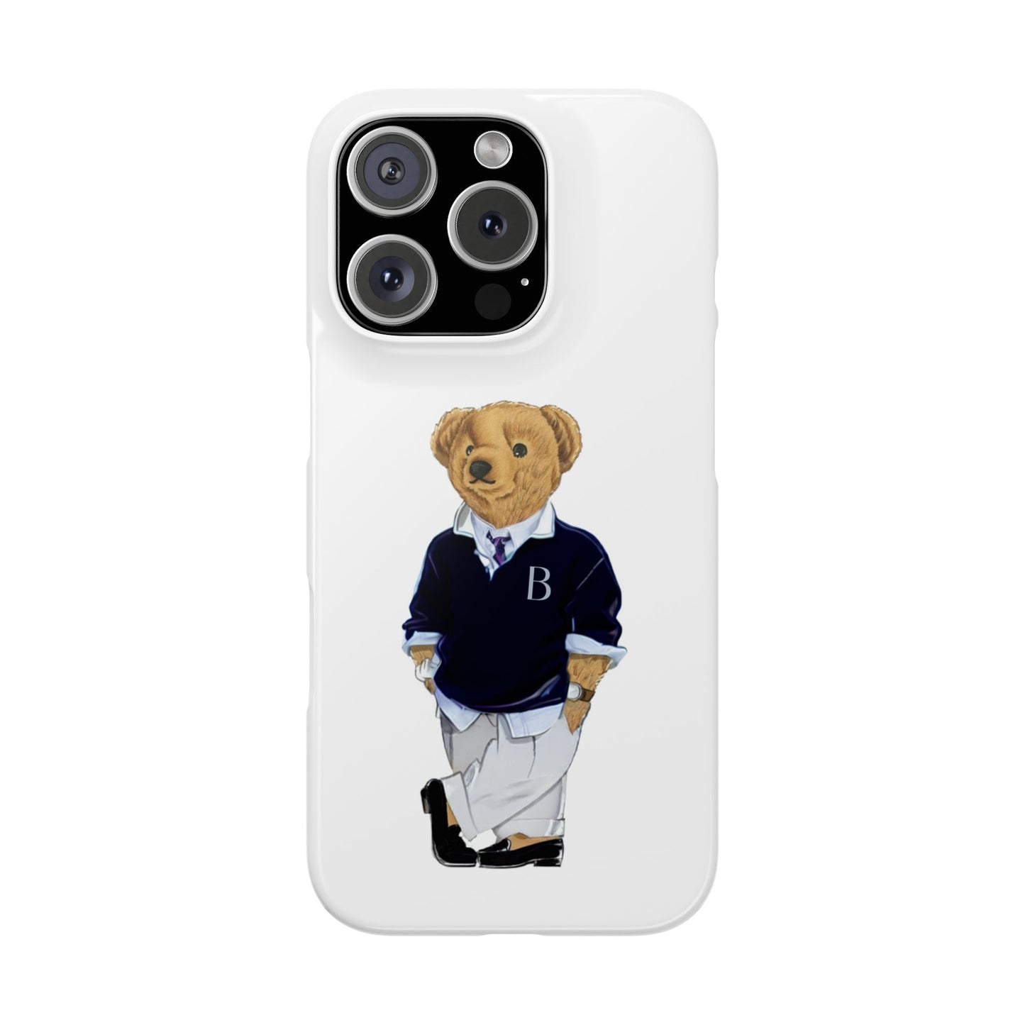 White Bear Snap Case – Bold & Stylish