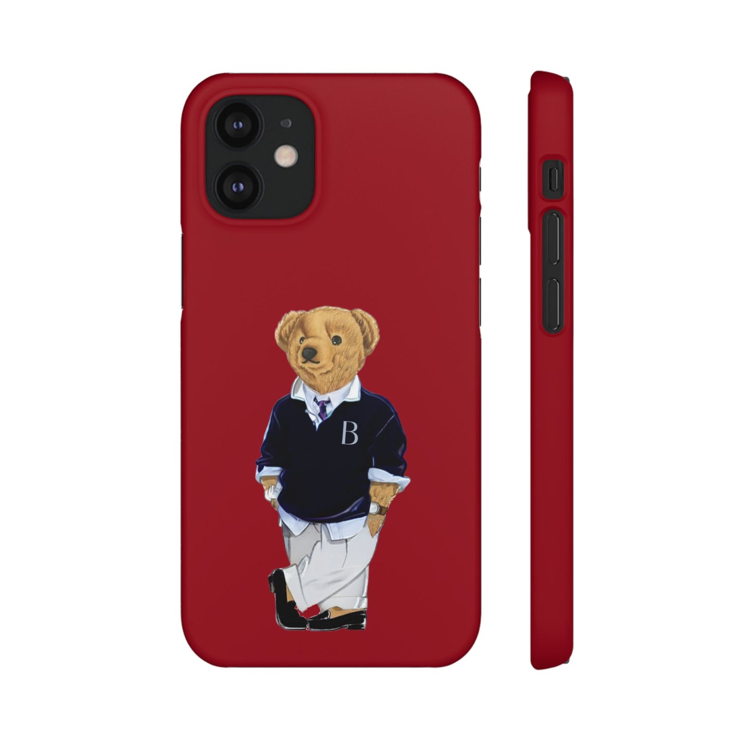 Red Bear Snap Case – Bold & Stylish