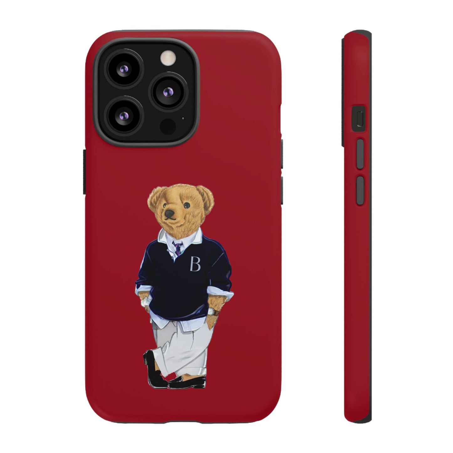 Red Bear Though Phone Case