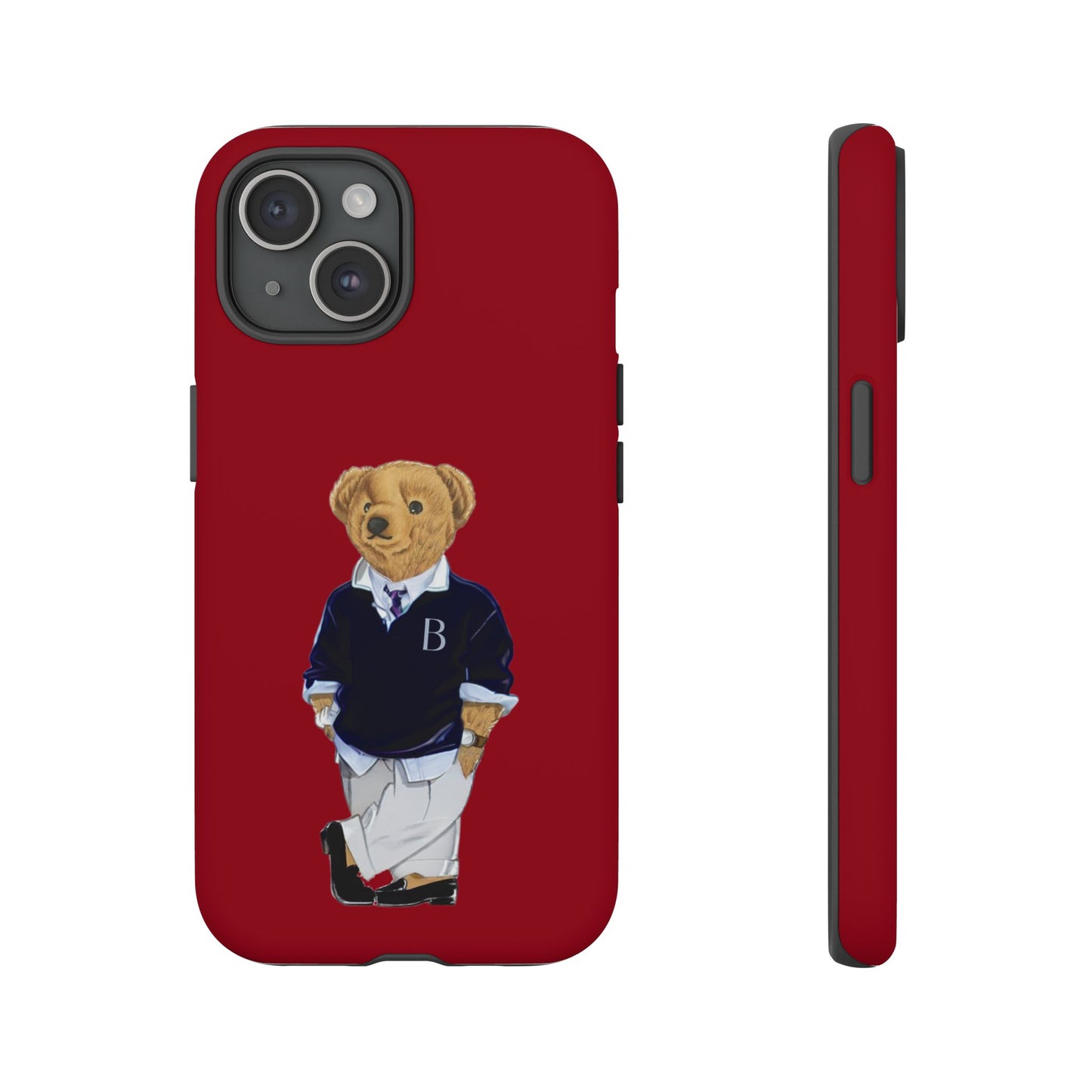 Red Bear Though Phone Case