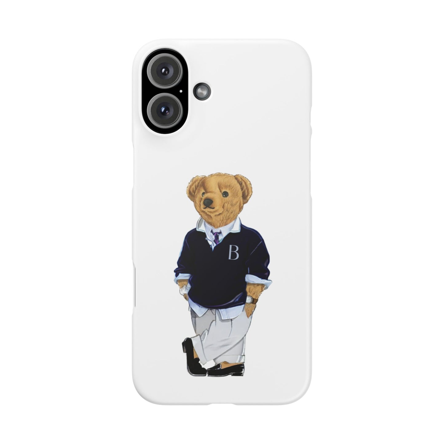 White Bear Snap Case – Bold & Stylish