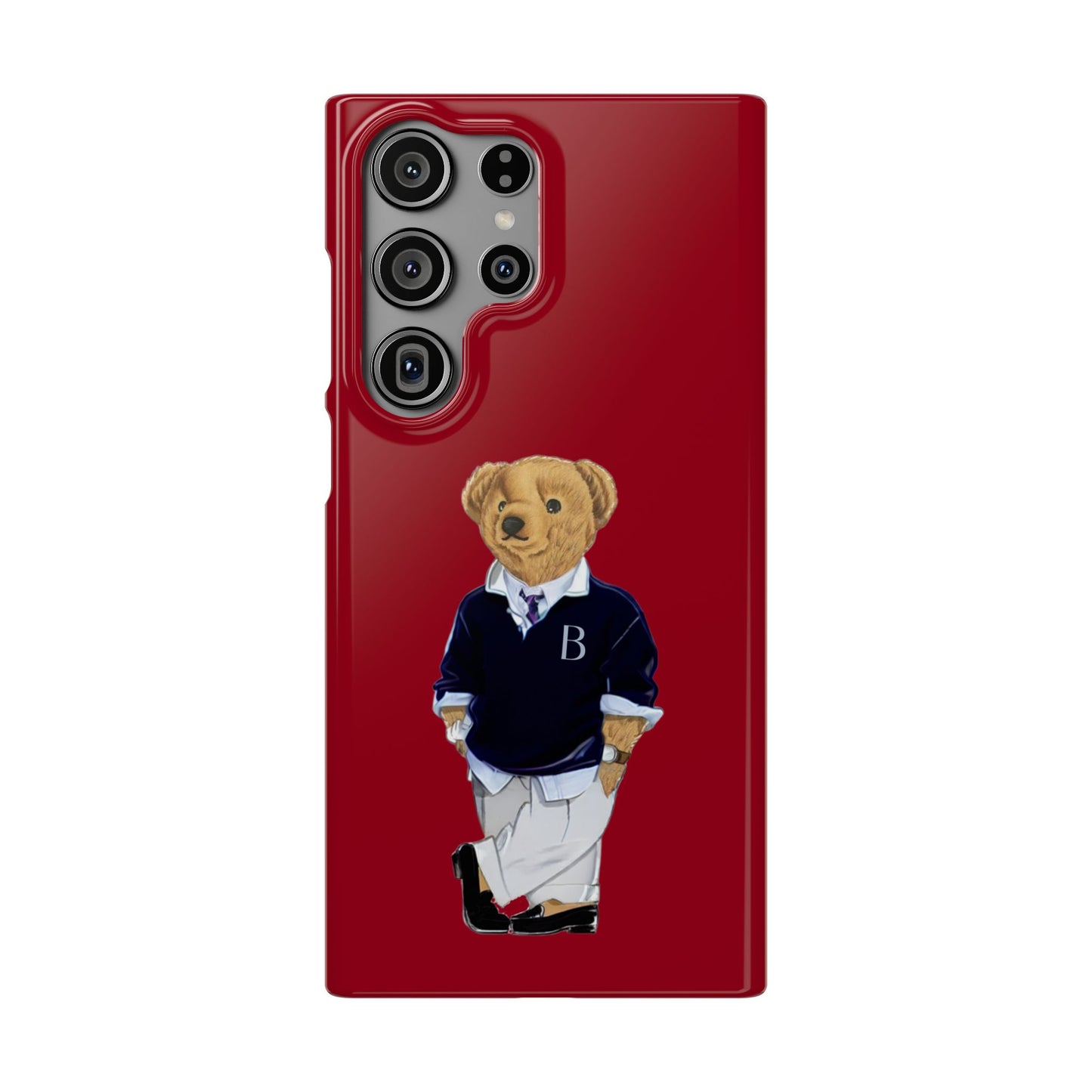 Red Bear Snap Case – Bold & Stylish