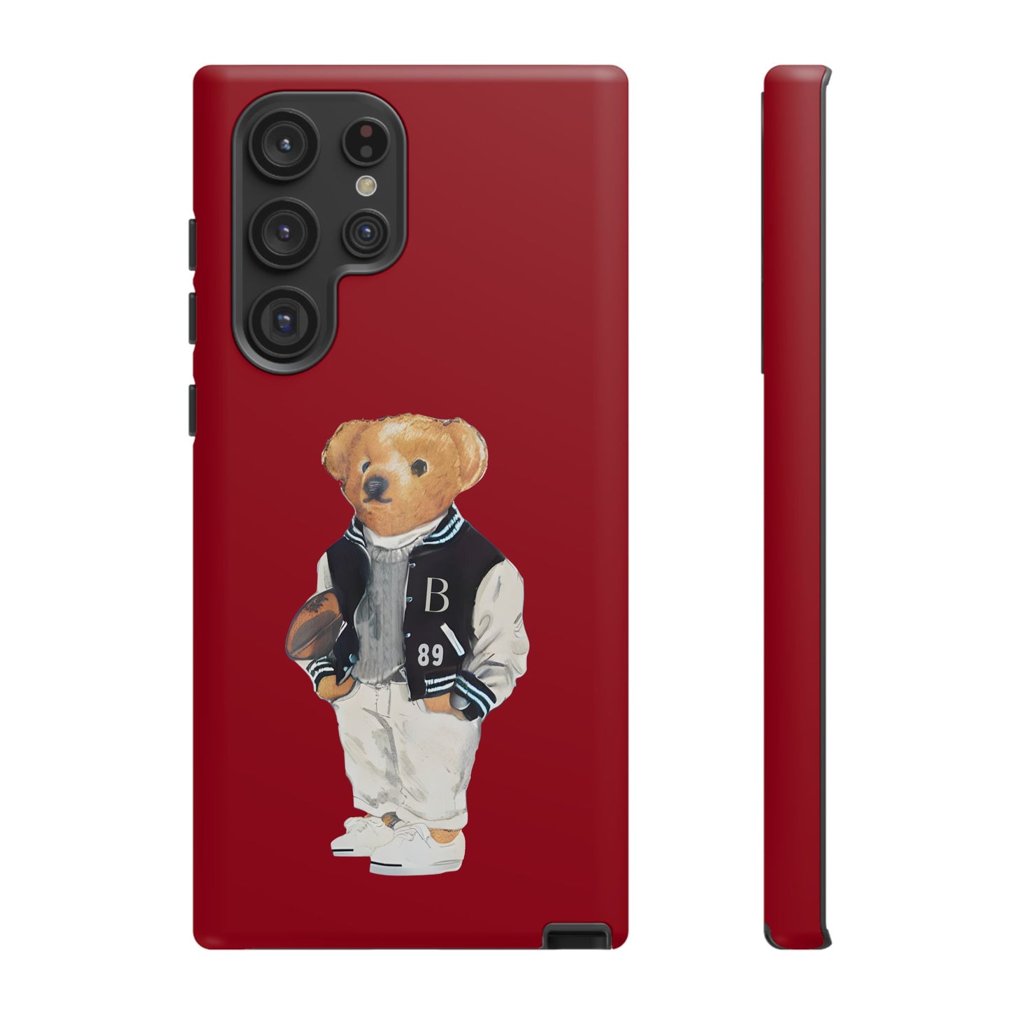 Red Tough Bear Phone Case