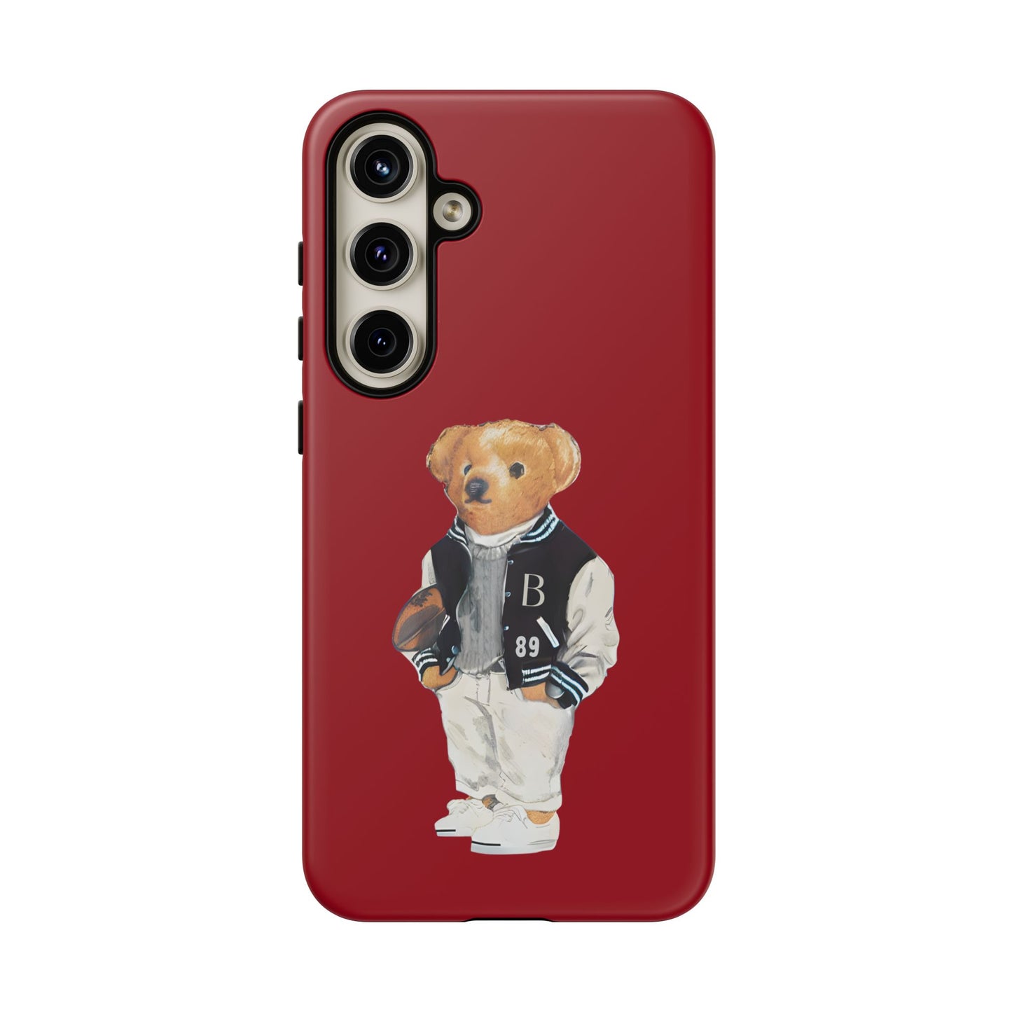 Red Tough Bear Phone Case