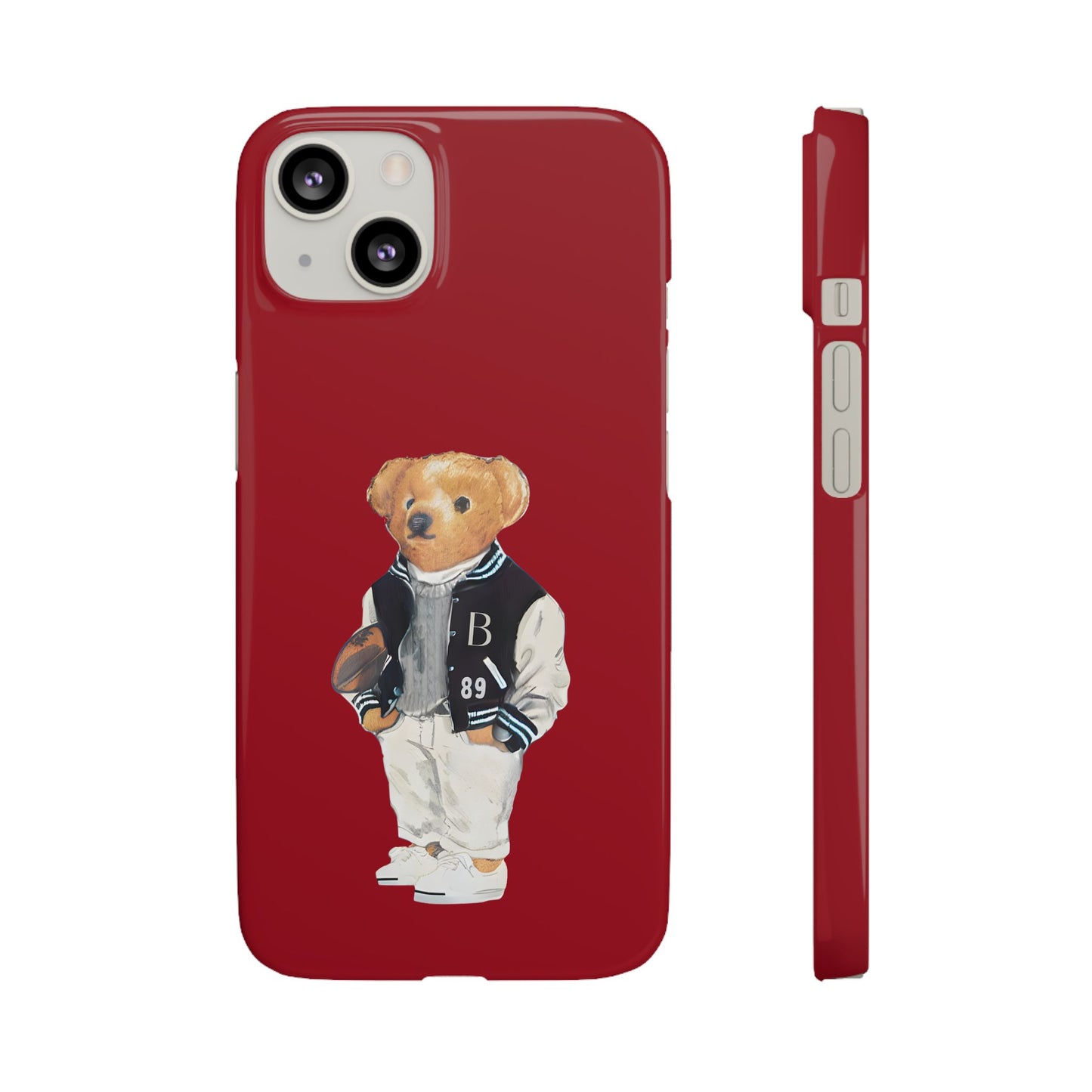 Red Bear Snap Case – Bold & Stylish