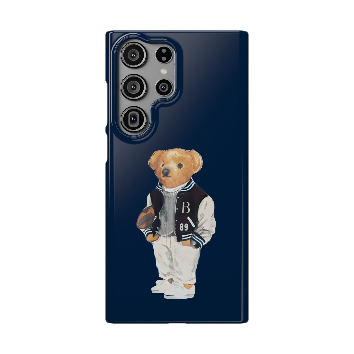 Dark Blue Bear Snap Case – Bold & Stylish