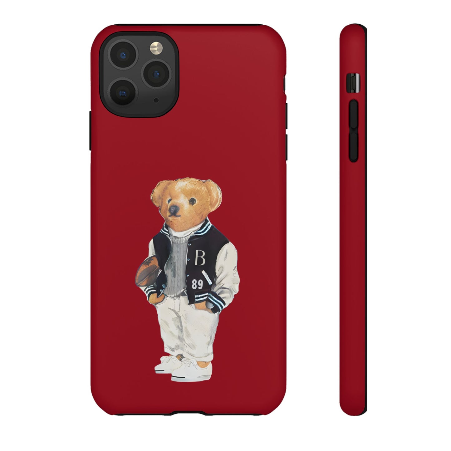 Red Tough Bear Phone Case