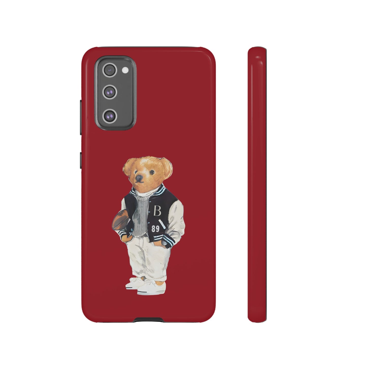 Red Tough Bear Phone Case