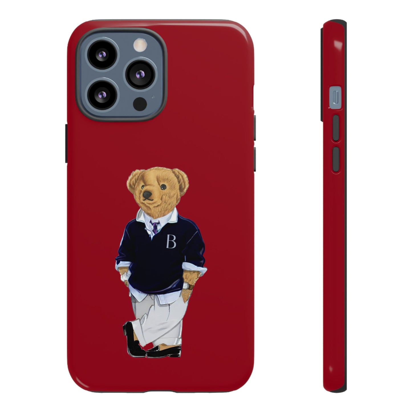 Red Bear Though Phone Case