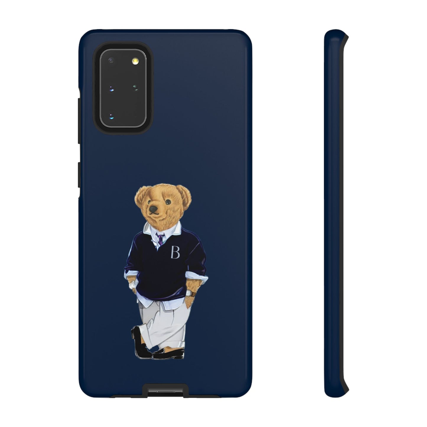 Dark Blue Bear Though Phone Case