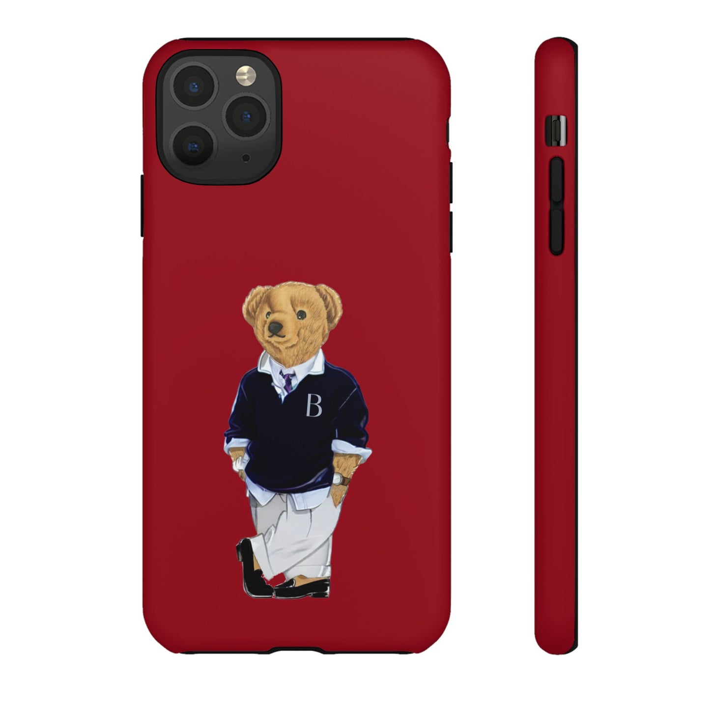 Red Bear Though Phone Case