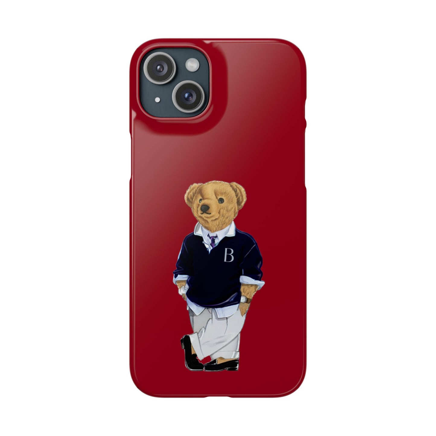 Red Bear Snap Case – Bold & Stylish