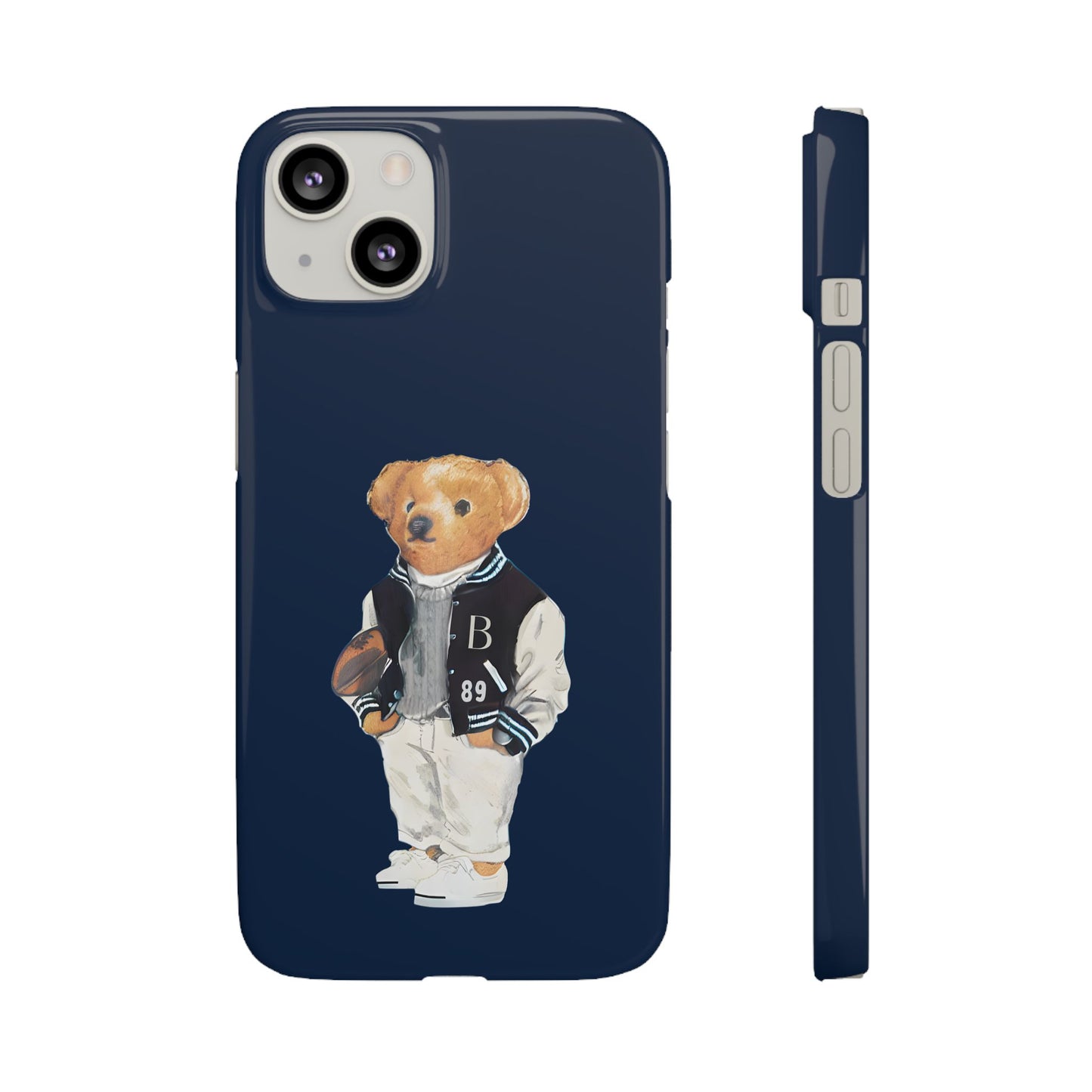 Dark Blue Bear Snap Case – Bold & Stylish